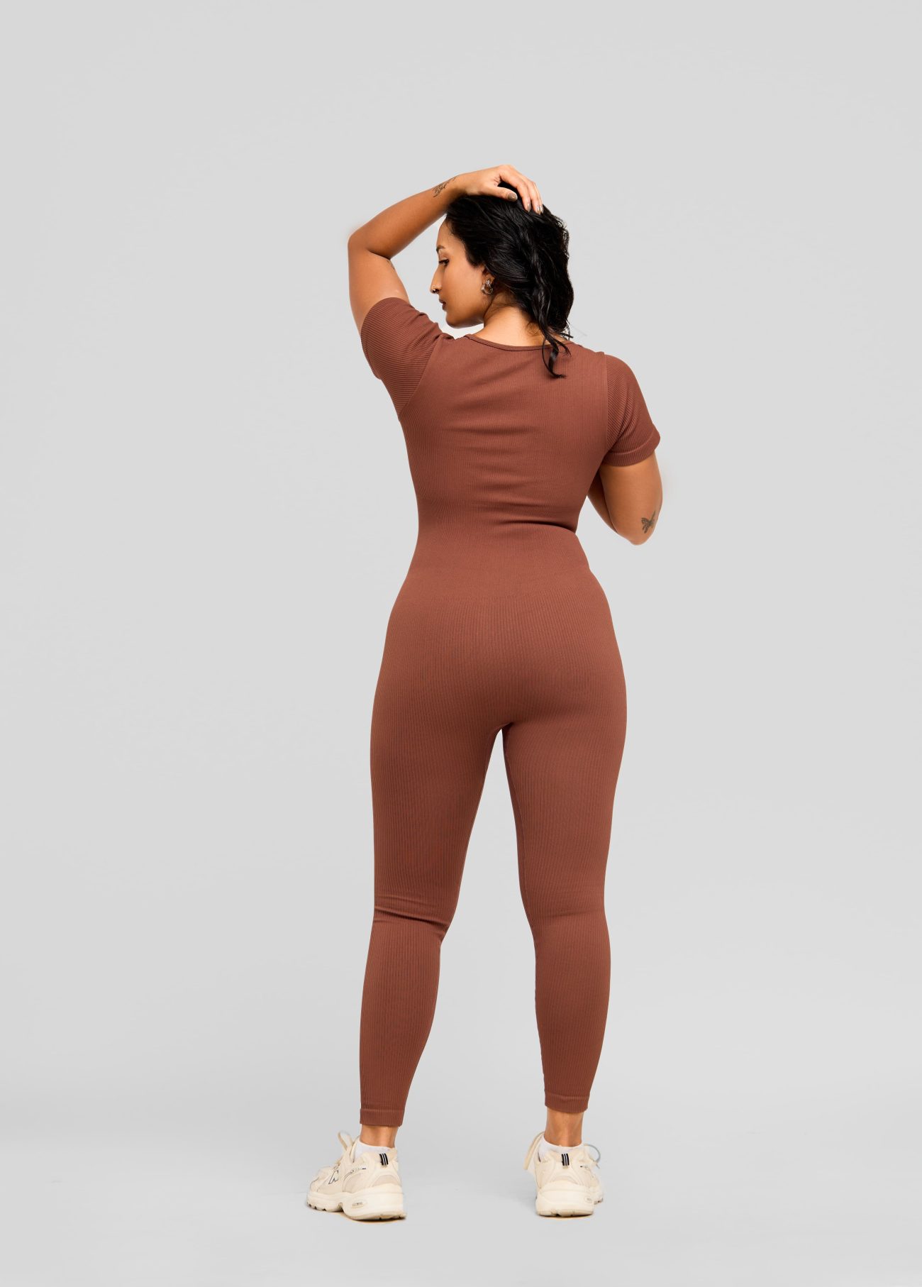 Forte RibbedEase Short Sleeve Jumpsuit - Image 2