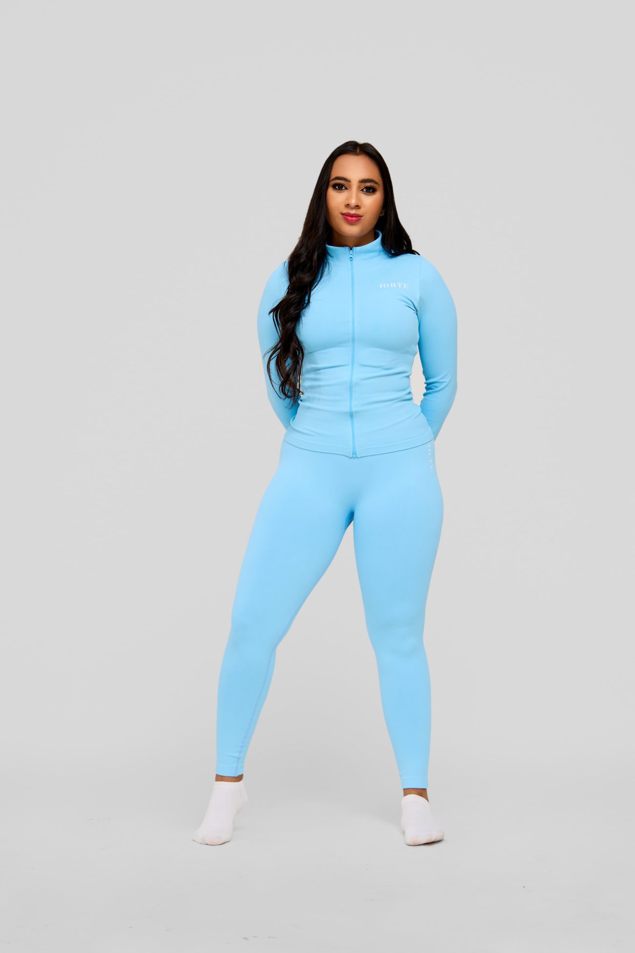 Forte SleekFit Zip Jacket & Leggings Set