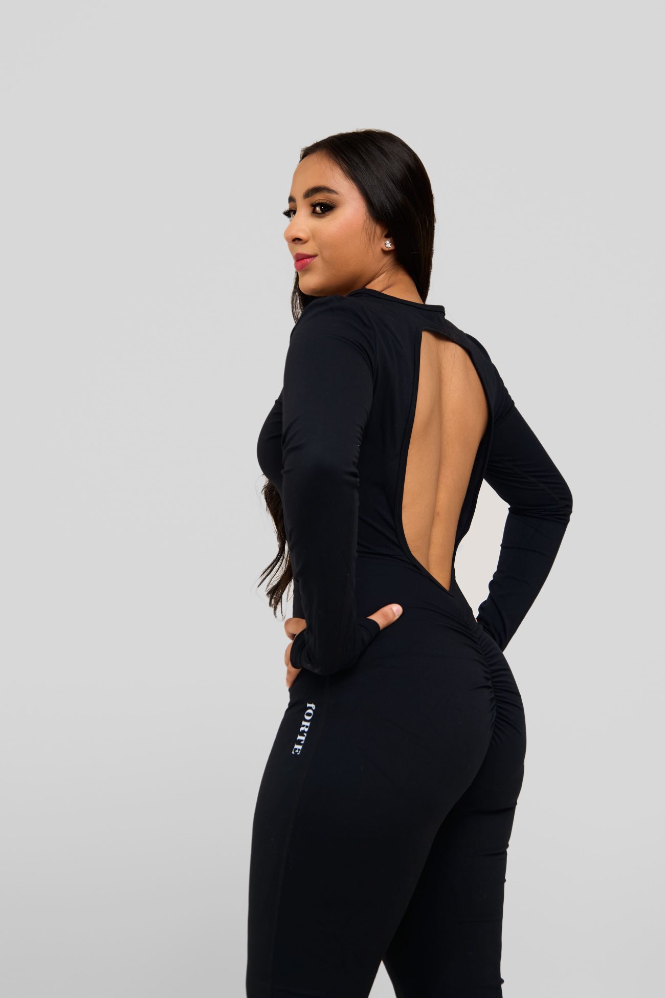 Forte SleekCut Open Back Jumpsuit - Image 5
