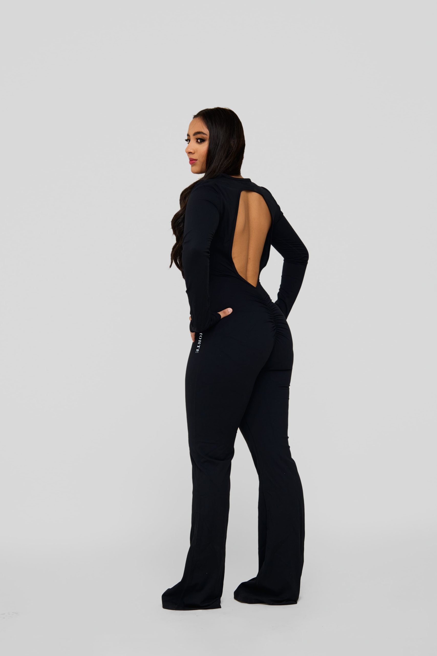 Forte SleekCut Open Back Jumpsuit - Image 4