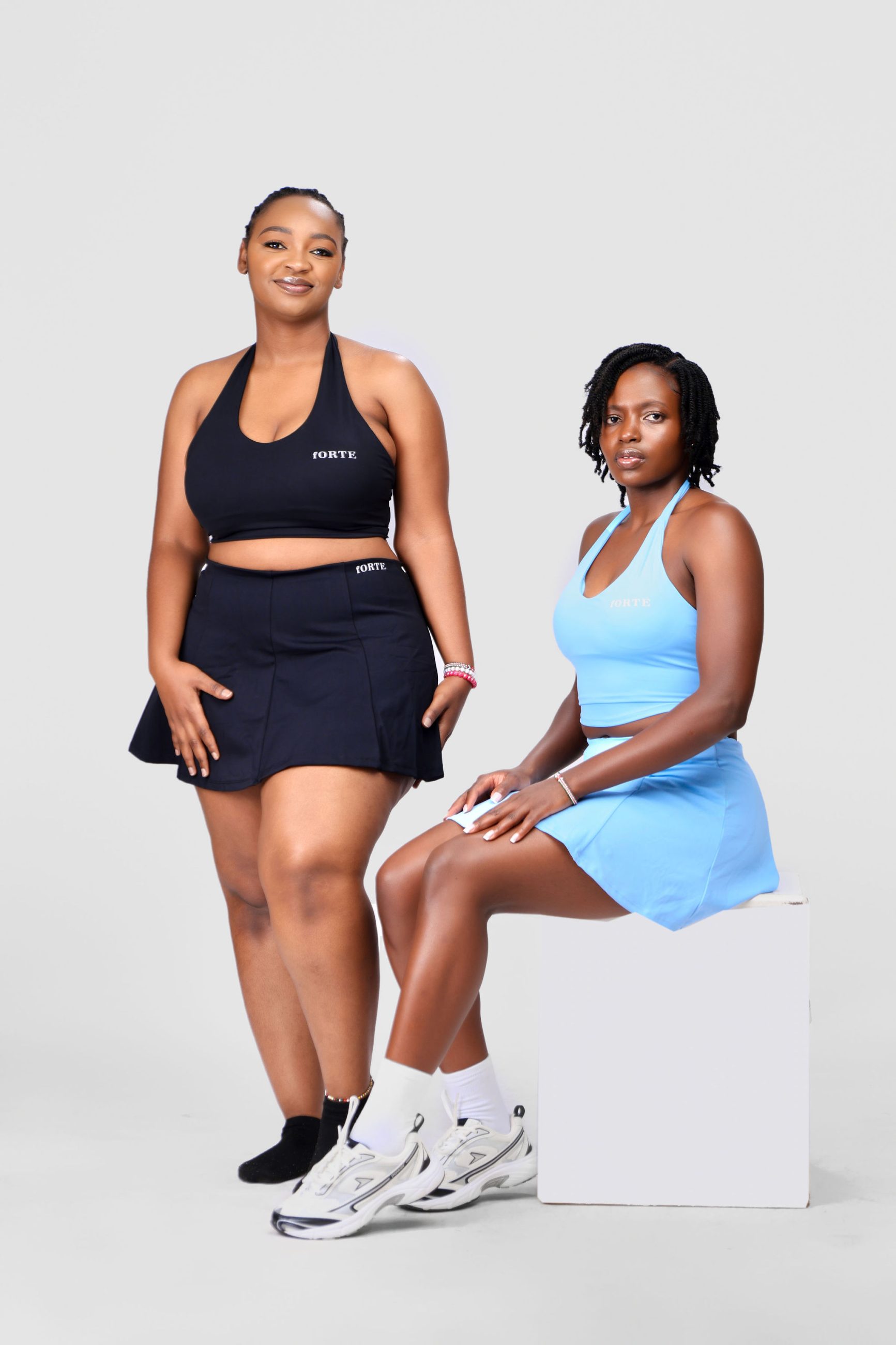 Forte CourtFlex Halter Crop Top & Skort - Image 7