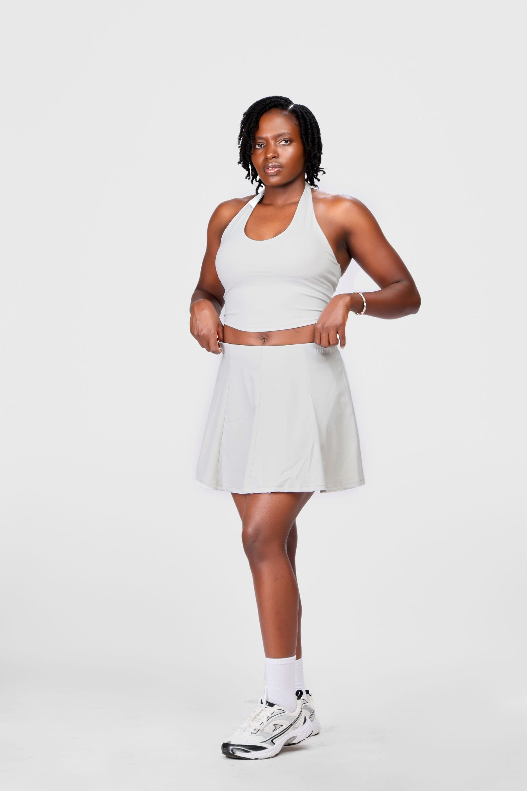 Forte CourtFlex Halter Crop Top & Skort - Image 5