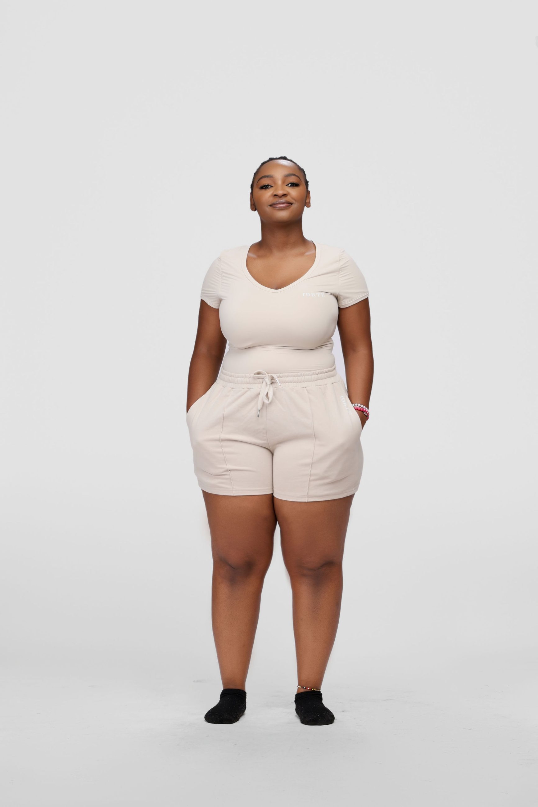 Forte EaseFlex Tee & Lounge Shorts Set